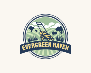 Garden Grass Lawn logo design