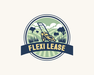 Garden Grass Lawn logo design