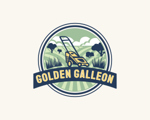 Garden Grass Lawn logo design