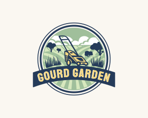 Garden Grass Lawn logo design