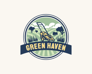 Turf - Garden Grass Lawn logo design