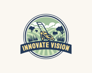 Garden Grass Lawn logo design