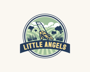 Garden Grass Lawn logo design