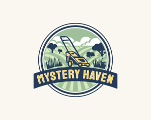 Garden Grass Lawn logo design