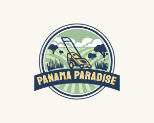 Garden Grass Lawn logo design