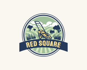 Garden Grass Lawn logo design