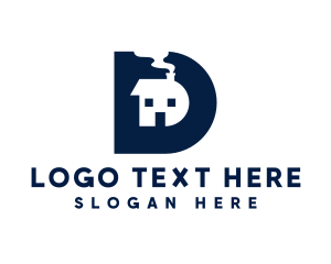 Letter D - Property Construction Letter D logo design