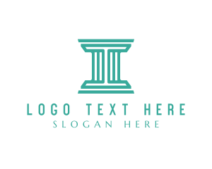Letter I - Architecture Pillar Letter I logo design
