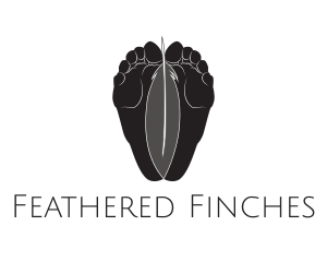 Feet Feather Reflexology logo design