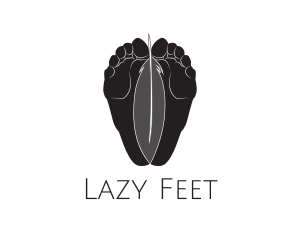 Feet Feather Reflexology logo design