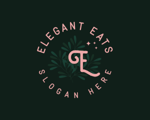 Whimsical Botanical Foliage logo design