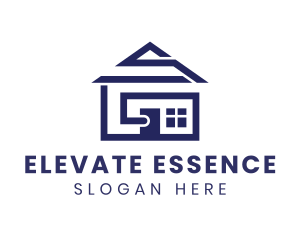 Village House Structure Logo