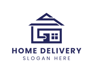 Village House Structure logo design