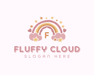 Preschool Rainbow Cloud logo design