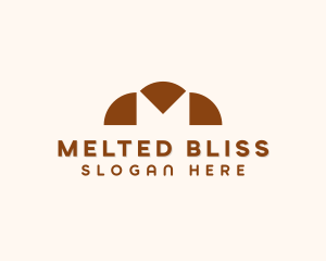 Bread Bakery Letter M logo design