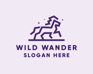 Wild Mystical Horse  logo design