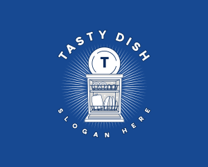 Dish - Dishwasher Appliance Plate logo design