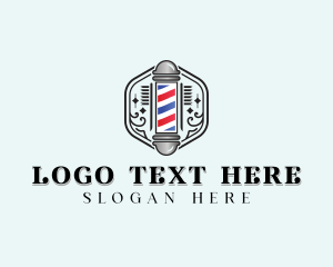 Hair Comb - Comb Stylist Barber logo design
