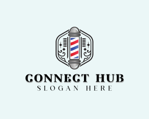 Comb Stylist Barber Logo