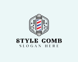 Comb Stylist Barber logo design