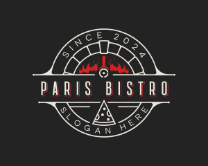 Pizzeria Food Bistro logo design