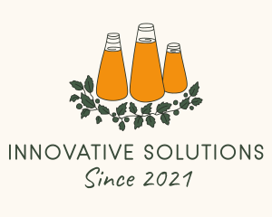 Brew - Organic Kombucha Drink logo design