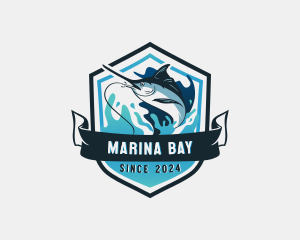 Seaport - Marine Swordfish Fishing logo design