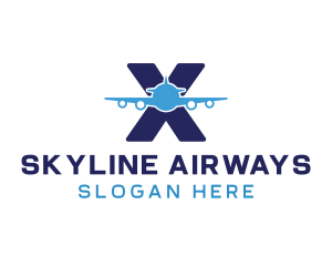 Airbus - Aviation Airplane Letter X logo design