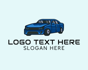 Auto Service - Drag Racing Motorsport logo design