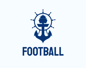 Boat - Ferry Ship Anchor logo design