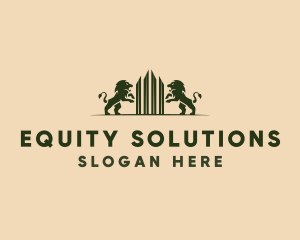 Equity - Modern Lion Tower logo design