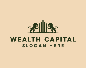 Capital - Modern Lion Tower logo design