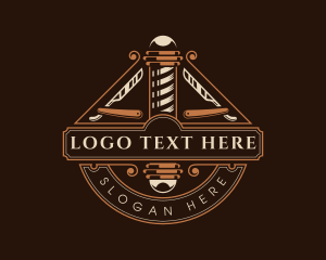 Grooming - Barbershop Barber Razor logo design