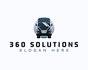 Courier Truck Automotive logo design