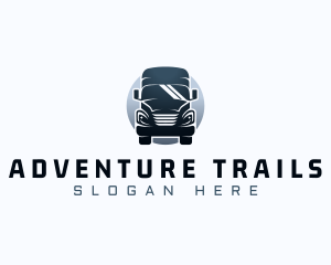 Courier Truck Automotive logo design