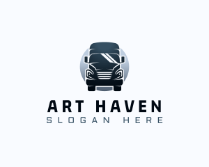 Courier Truck Automotive logo design