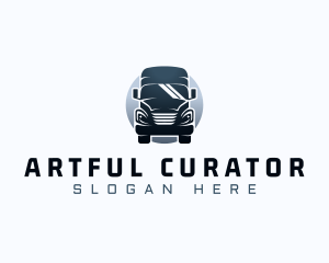 Courier Truck Automotive logo design