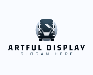 Courier Truck Automotive logo design