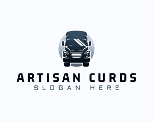 Courier Truck Automotive logo design