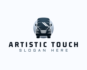 Courier Truck Automotive logo design