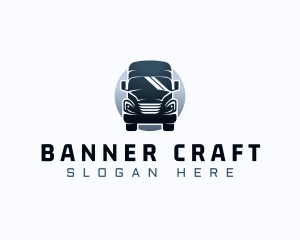 Courier Truck Automotive logo design