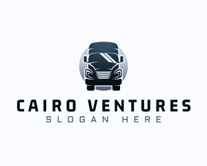 Courier Truck Automotive logo design