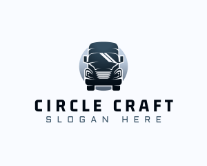 Courier Truck Automotive logo design