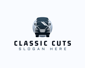 Courier Truck Automotive logo design