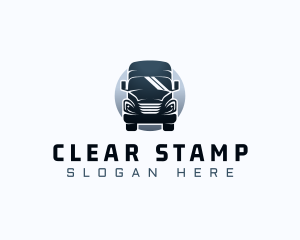 Courier Truck Automotive logo design