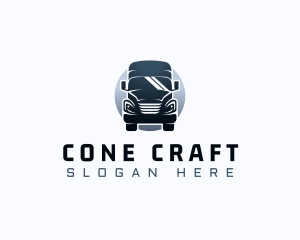 Courier Truck Automotive logo design