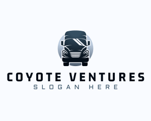 Courier Truck Automotive logo design