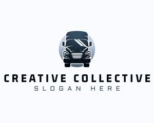 Courier Truck Automotive logo design