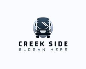 Courier Truck Automotive logo design