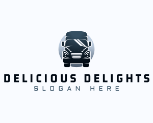 Courier Truck Automotive logo design